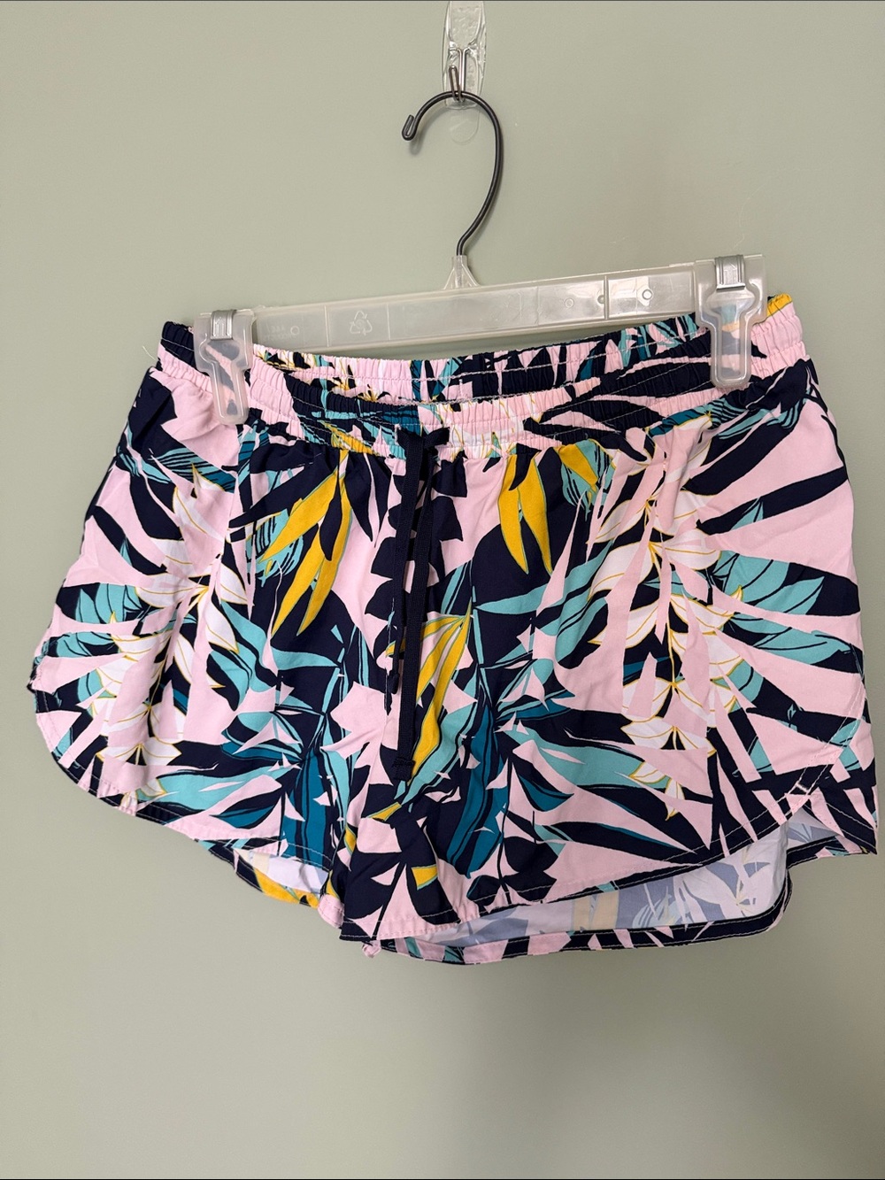 Old Navy Active Tropical Print Running Shorts Women’s Medium Athletic Lined